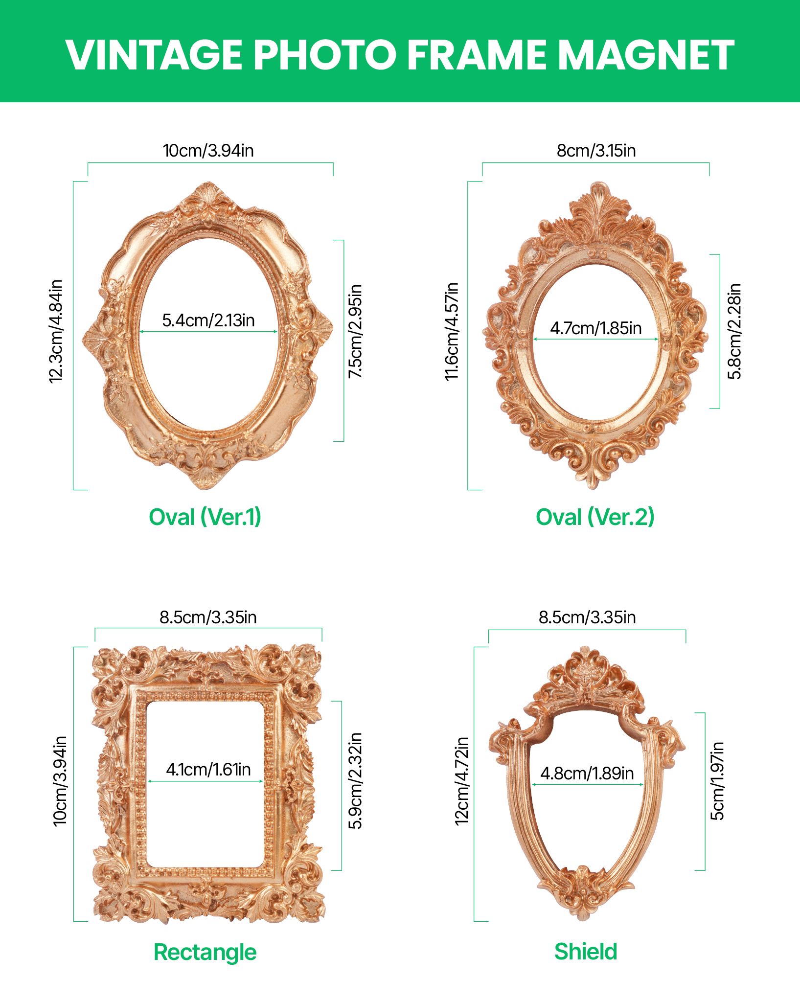 custom vintage photo frame magnets