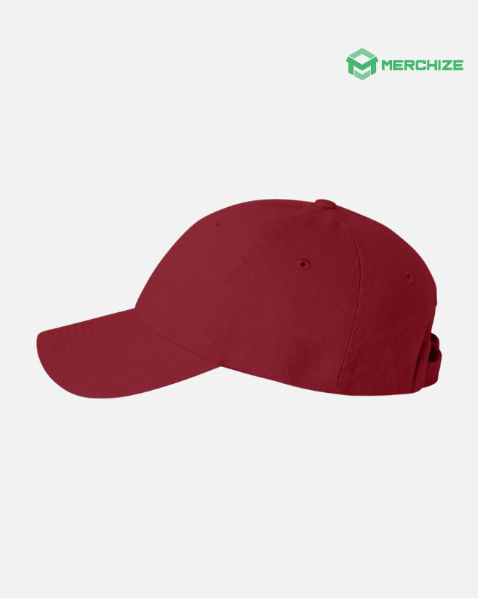 Engraved Leather Patch Bio-Washed Classic Dad Hat VC300A (Made in US)