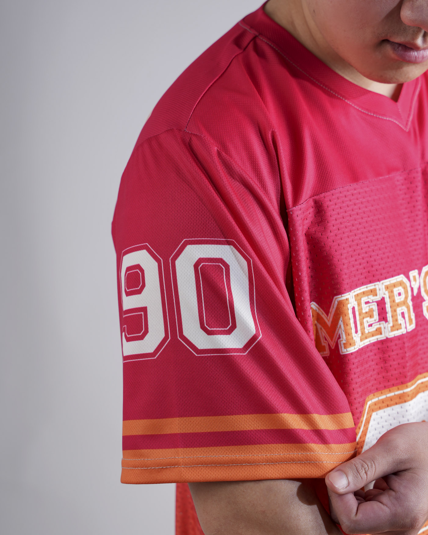 All-over Print Hybrid Mesh Football Jersey